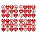 piaybook 2024 Valentine s Day Stickers Personalized Design Stickers Paper Labels Gift DIY Love HAPPY VALENTINE S Valentine s Day Sticker 4pc*3 Party Favors Supplies Gift Decals Red