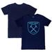Men's 1863FC Navy West Ham United Mono Crest Slub T-Shirt