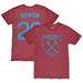 Men's 1863FC Jarrod Bowen Claret West Ham United Player Name & Number Twisted Tri-Blend Slub T-Shirt