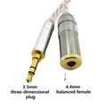Cavo adattatore maschio bilanciato HIFI da 2,5 mm a maschio bilanciato da 4,4 mm Cavo conversione per cuffie bilanciate