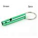 1/2/5/10pcs 7 Colors Small Size Outdoor Camping Hiking Survival Whistle EDC Tools Emergency Whistles Training Accessories GREEN 2PCS