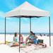 COBIZI 6.5x6.5 FT Pop up Canopy Waterproof Commercial Canopy Tent Outdoor Garden Gazebo with Carry Bag White