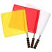 3Pcs Flags Traffic Signal Flags Referee Warning Signal Flags Sports Accessory