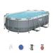 Bestway Power Steel Above Ground Summer Swimming Pool Set w/ Filter Pump 14 x8