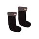 Hunter Womens Tall Waffle Welly Socks - Black - Size Large