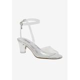 Wide Width Women's Ransel Sandal by J. Renee in Clear Silver (Size 8 1/2 W)