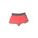 Under Armour Athletic Shorts: Orange Color Block Activewear - Women's Size Large