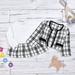 Sokhug Toddler Kids Baby Girls Plaid Skirt Set Long Sleeve Tops