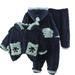 Godderr Baby Toddler Fuzzy Fleece Pajamas Sets for Boys Girls Winter Long Sleeve Sleepwear with Pockets Kids 2 Pieces Thickened Dinosaurs Outfits Set