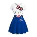 Summer Toddler Girl Dress Sleeveless Hello Kitty 3D Print Kids Beach Dress Princess Dresses for Girls Fashion Girls Clothing