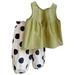 Toddler Baby Girls Outfits&Set Sleeveless Tank Top Polka Dot Pants Summer Outdoor Casual Fashionable Suit Little Girl Babies Baby 5 Floral Print for Baby Kids And Teens Monogrammed Clothes for Girls
