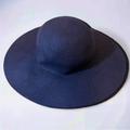 J. Crew Accessories | J.Crew 100% Wool Navy Blue Wide Brim Floppy Hat Size S/M | Color: Blue | Size: S/M