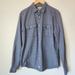 Levi's Shirts | Men's Levi's Long Sleeve Blue Checked Western Button Up Shirt Size L | Color: Blue/White | Size: L