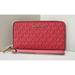 Michael Kors Bags | New Michael Kors Jet Set Travel Large Flat Phone Case Signature Coral Reef | Color: Red | Size: Os