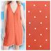 Madewell Dresses | Madewell Heather Button-Front Dress Polka Dot Pumpkin Retro Rockabilly Pinup Mod | Color: Orange/Red | Size: S
