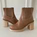 Free People Shoes | Nwot Free People James Chelsea Brown Leather Heeled Boots Sz 40 | Color: Brown/Tan | Size: 40eu