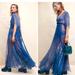 Free People Dresses | Free People Womens Blue Sascha Sequin Beaded Mesh Slip Maxi Dress Size 4. | Color: Blue | Size: 4