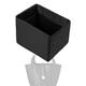 XYJG Silk Bag Organiser Insert Fits Hermes Picotin, Luxury Handbag Organiser &Tote Shaper Insert (PC18, Black)