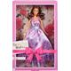 Barbie Signature Birthday Wishes Doll, Collectible in Satiny Lilac Dress with Wavy Brown Hair and Giftable Packaging, HRM55