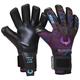 Renegade GK Limited Edition Rogue Shock Wave Goalie Gloves with Fingersaves | 4mm Giga Grip | Purple & Blue Goal Keeper Gloves (Size 10, Adult, Mens, Neg. Cut, Level 4+)