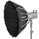 NEEWER 26Zoll/65cm Parabolic Softbox Quick Setup Quick Folding, mit Diffusoren/Wabengitter/Tasche, kompatibel mit Aputure 120d Light Dome Godox sl60w NEEWER RGB CB60 und Anderen Bowens Mount Lights