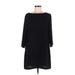 Tildon Casual Dress - Shift: Black Solid Dresses - Women's Size Large