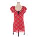 Mud Pie Casual Dress: Red Dresses - Women's Size Small