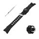 Topuly 26mm Resin Watch Band replacement for Casio Protrek Pro trek PRG-110C PRG-110Y PRW-1300 PRW-1300Y PAW-1300 Strap Wirstband accessories for Men and Women(Black)