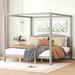 Red Barrel Studio® Zuriyah Full Canopy Bed Wood in Brown/Gray/Green | 71 H in | Wayfair FECEB93347034E1CA742D9906D90A89C