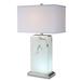 Brayden Studio® Dainis Marble Table Lamp Linen/Marble in White | 29 H x 16 W x 10 D in | Wayfair EAAB8256B8C744BAB9756222DC0AA65A