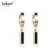 Lokaer-Boucles d'oreilles créoles coquillage blanc et noir pour femme bijoux en or rose titane et
