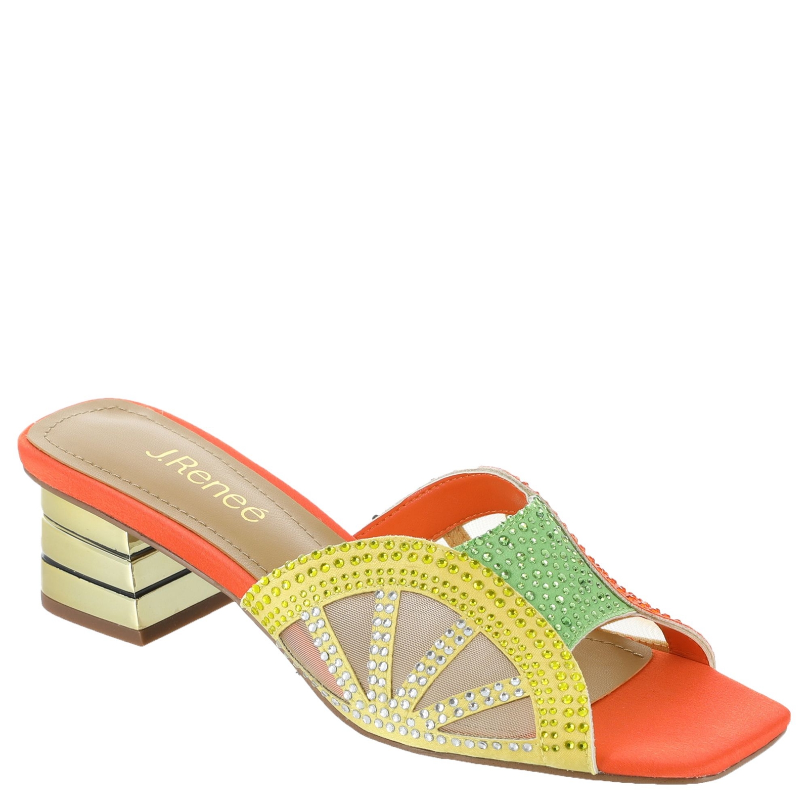 J. Renee Lemon8 - Womens 7.5 Orange Sandal W