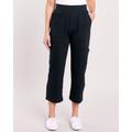 Blair Women's TravelEase 6 Pocket Capris - Black - PL - Petite