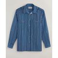 Blair Men's John Blair® Long-Sleeve Linen-Look Pilot Shirt - Blue - M