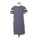 Gap Casual Dress - Shift: Blue Stripes Dresses - Women's Size X-Small