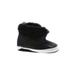 First Steps Boutique Booties: Black Solid Shoes - Size 9-12 Month