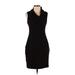 Laura Hlavac Casual Dress - Sheath: Black Solid Dresses - Women's Size Small