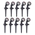 Projecteur Extérieur (10 pcs) GU10 Piquet de Jardin Noir Tidian