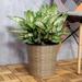 13.4 inch Self-watering Wicker Round Decor Planter