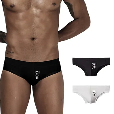 85marke Männer Unterwäsche Slips Baumwolle Atmungsaktiv Bequeme Unterhose U Pouch Slip Homme Cueca Image