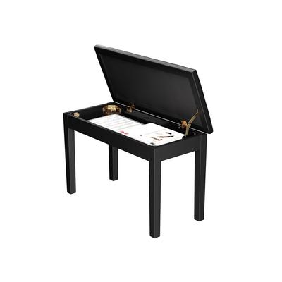 Duet Piano Bench with Padded Cushion and Storage Compartment - 29.1"L x 13.4"W x 19.7"H