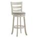 Verona Linen Ladder Back Swivel Bar Stool by iNSPIRE Q Classic