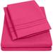 4 Pcs 1800 Microfiber Bed Sheet Set in King Size