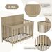 Certified Baby Safe Crib Pine Solid Wood Non-Toxic Finish