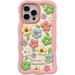Kawaii Phone Cases for iPhone 12 Pro Max Cute Cartoon Flower Phone Case 3D Funny Colorful Candy Flower Phone Case for Women Girls Soft Silicone Shockproof Cover for iPhone 12 Pro Max