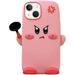 Kawaii Phone Cases for iPhone 12 Pro Max Cute 3D Cartoon Pink Star Phone Cover Soft Silicone Funny Angry Expression with Pan Case for Women Girls Shockproof Protector for iPhone 12 Pro Max