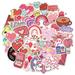 piaybook 2024 Valentine s Day Stickers 100 Holographics Lasers Water Cup Phone Case Diy Wedding Decoration Girl Love Graffitis Stickers Party Favors Supplies Gift Decals