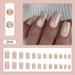 Solid Color Short Square Fake Nails Women Temperamental False Nails for Women and Girl Nail Salon
