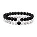 Jewelry Eye Stone Black Frosted Stone Elastic Bracelet Couple Stone Bracelet Fast Heating