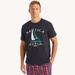 Nautica Men's Sailing Division Graphic Sleep T-Shirt Navy, M